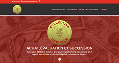 Desktop Screenshot of collectioncapitale.com
